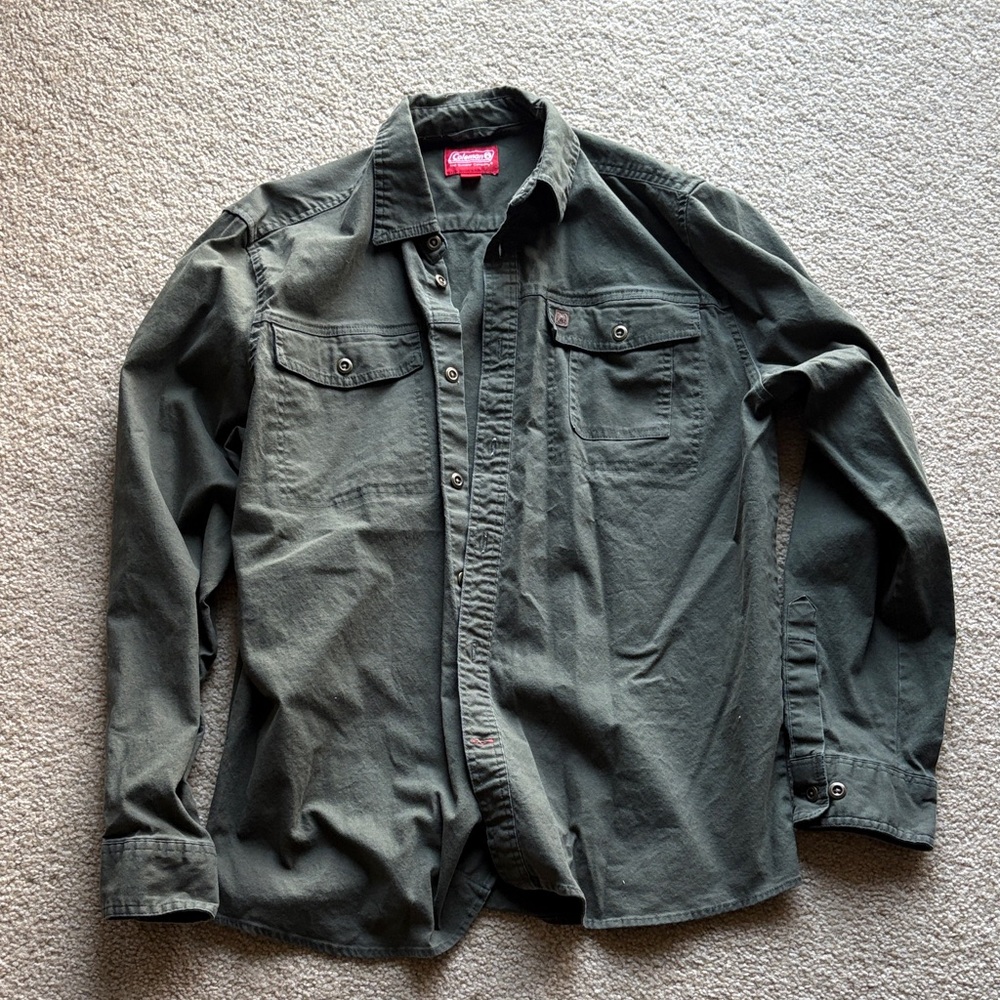Coleman Dark Green Shirt Jacket